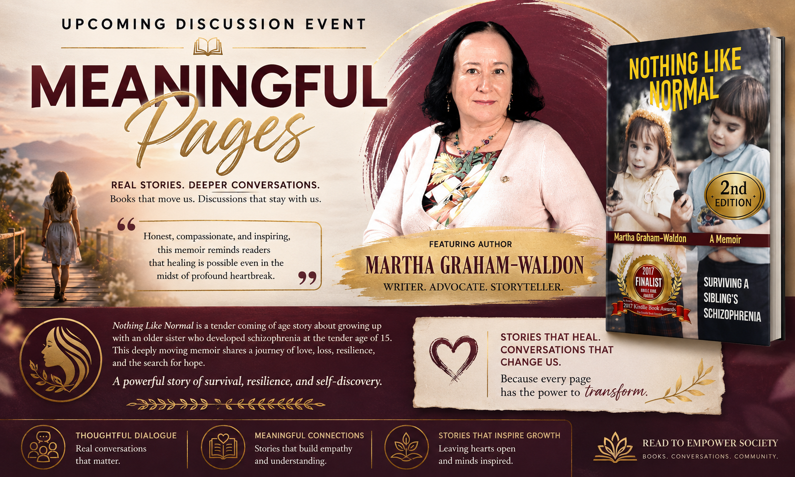 An Evening of Reflection & Meaningful Conversation by Martha Graham Waldon