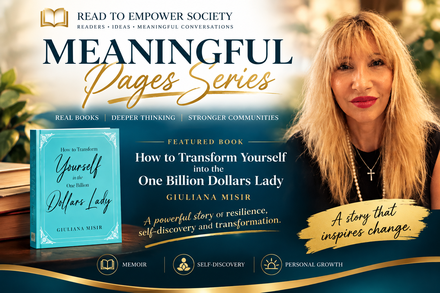 Meaningful Pages Series: Exploring How to Transform Yourself into the One Billion Dollars Lady by Giuliana Misir